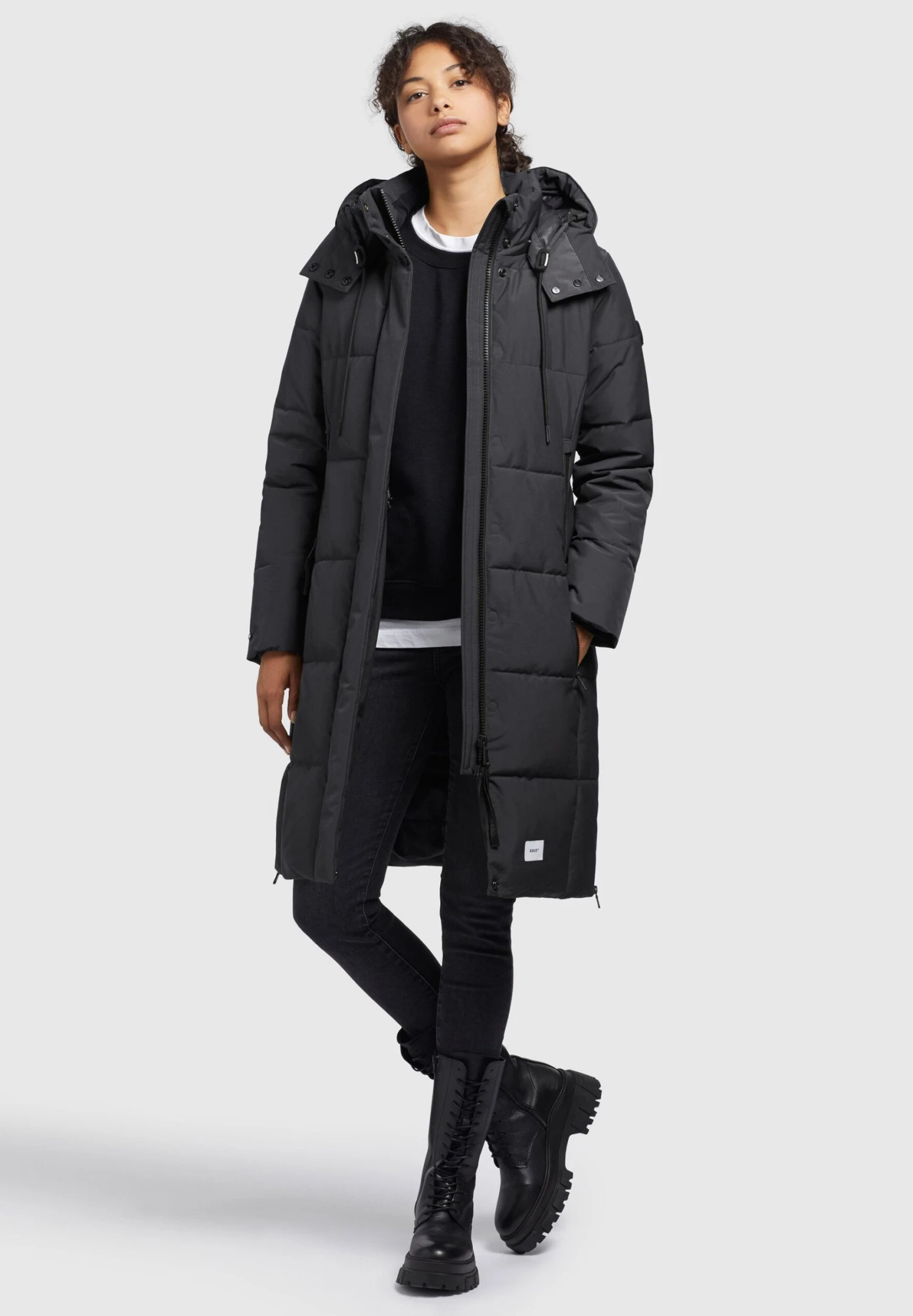 Khujo ViolaCappotto InvernaleDunkelgrau Donna Cappotti KH121U1AL-C11 2 Khujo ViolaCappotto InvernaleDunkelgrau Donna Cappotti KH121U1AL-C11 - immagine 2