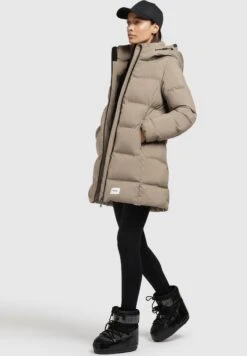 Khujo TanareCappotto InvernaleTaupe Donna Cappotti KH121U15W-B11 -Vendite Khujo 03078df280cf44799feed111b9493245