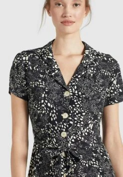 Khujo GoyaAbito A CamiciaSchwarz Weiß Gemustert Donna Vestiti KH121C0CX-Q11 -Vendite Khujo 051c340e9bbc46bfa39a80e27732d9e7