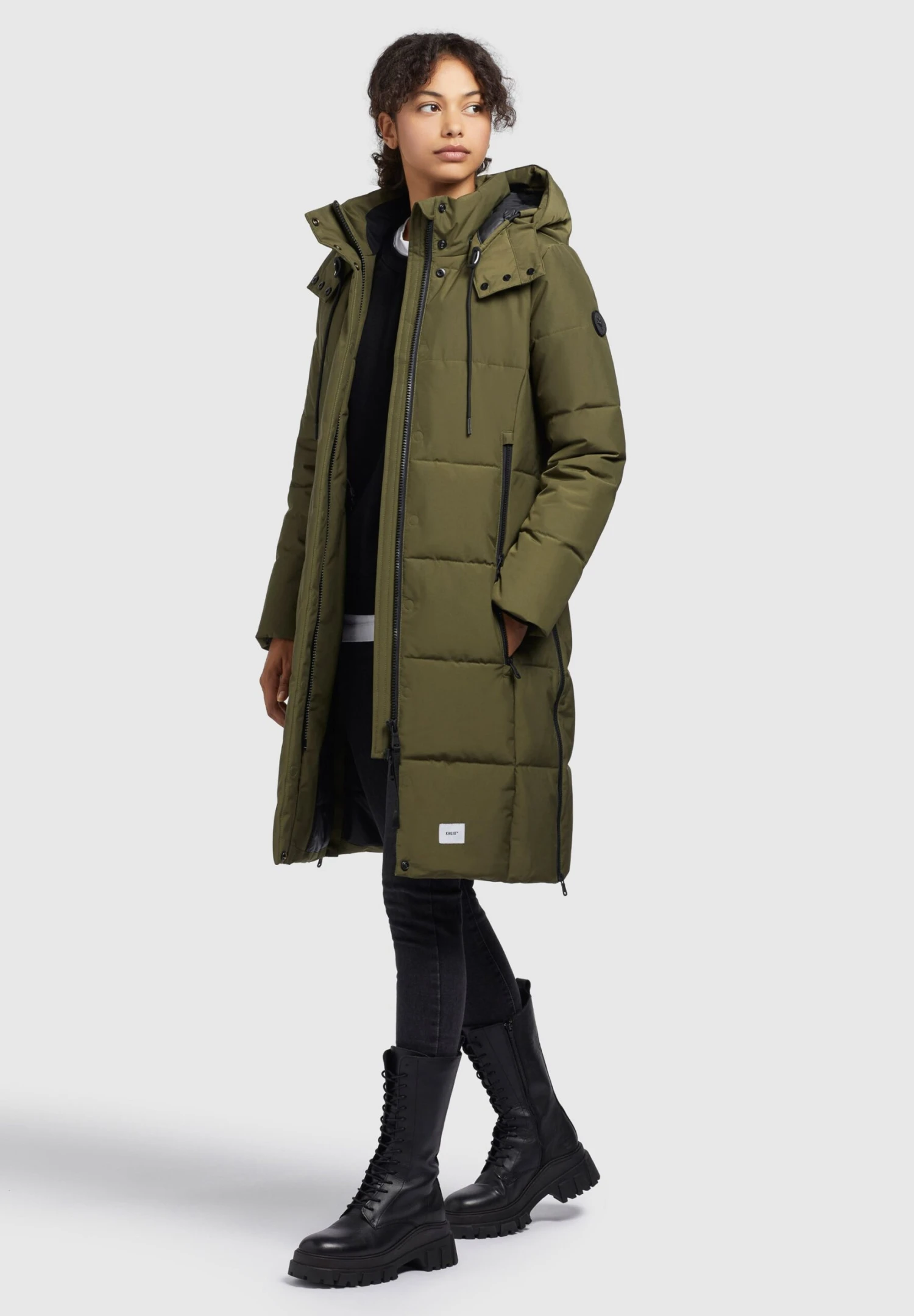 Khujo ViolaCappotto InvernaleOliv Donna Cappotti KH121U1AL-N11 6 Khujo ViolaCappotto InvernaleOliv Donna Cappotti KH121U1AL-N11 - immagine 6