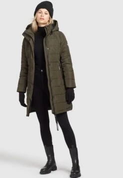 Khujo Delinas2Cappotto InvernaleDunkeloliv Donna Cappotti KH121U118-N11 -Vendite Khujo 06b95aa8596c48d0a2c759ef8d96ce4d