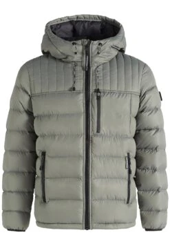 Khujo WangGiacca InvernaleGraugrün Polyester Uomo Giacche KH122T0CT-M11 -Vendite Khujo 0709c4f1765043178186b985683bdf25