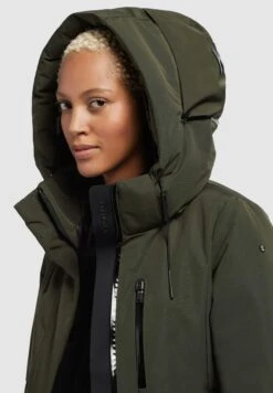 Khujo LofiCappotto InvernaleDunkelgrün Donna Cappotti KH121U1CX-M11 -Vendite Khujo 09cdaf88caec4592a968d2f61edd8a24