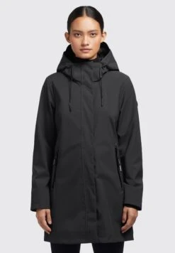 Khujo IzafImpermeabileSchwarz Donna Cappotti KH121U18R-Q11