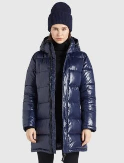 Khujo Wencke ShinyCappotto InvernaleDunkelblau Glänzend Donna Cappotti KH121U0YZ-K11 -Vendite Khujo 1108639f379049e894a1dcf56b2a944e