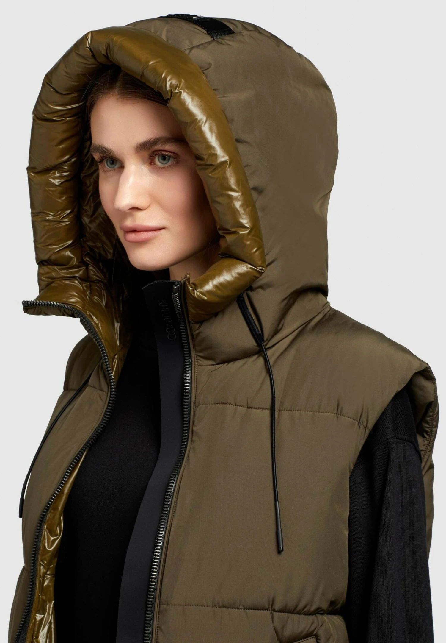 Khujo LynnSmanicatoDunkel Khaki Donna Giacche E Blazer KH121U1CD-M12 4 Khujo LynnSmanicatoDunkel Khaki Donna Giacche E Blazer KH121U1CD-M12 - immagine 4