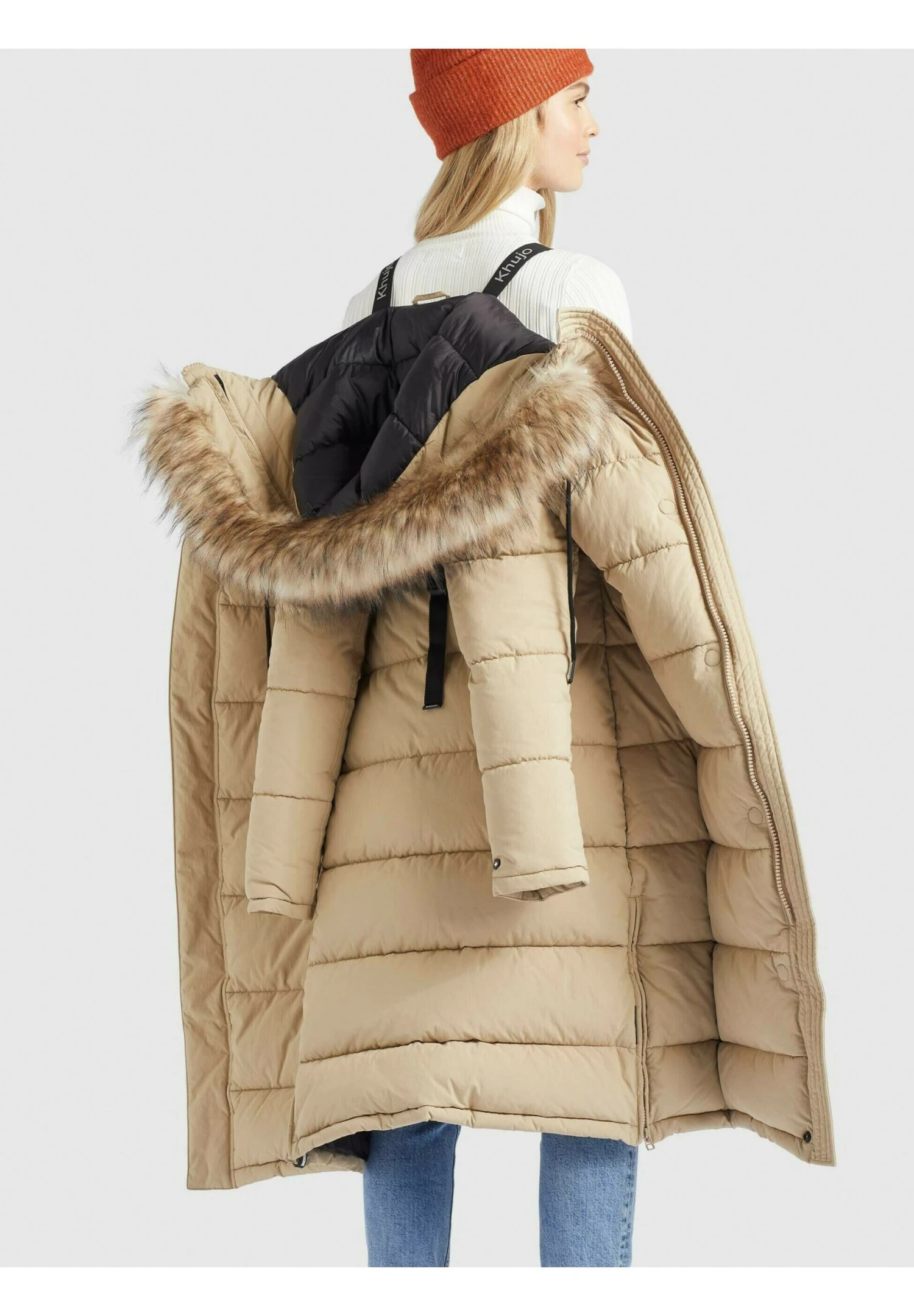 Khujo LissandraCappotto InvernaleBeige Donna Cappotti KH121U12N-B11 6 Khujo LissandraCappotto InvernaleBeige Donna Cappotti KH121U12N-B11 - immagine 6