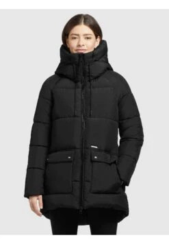 Khujo PheobeCappotto InvernaleSchwarz Donna Cappotti KH121U15N-Q11