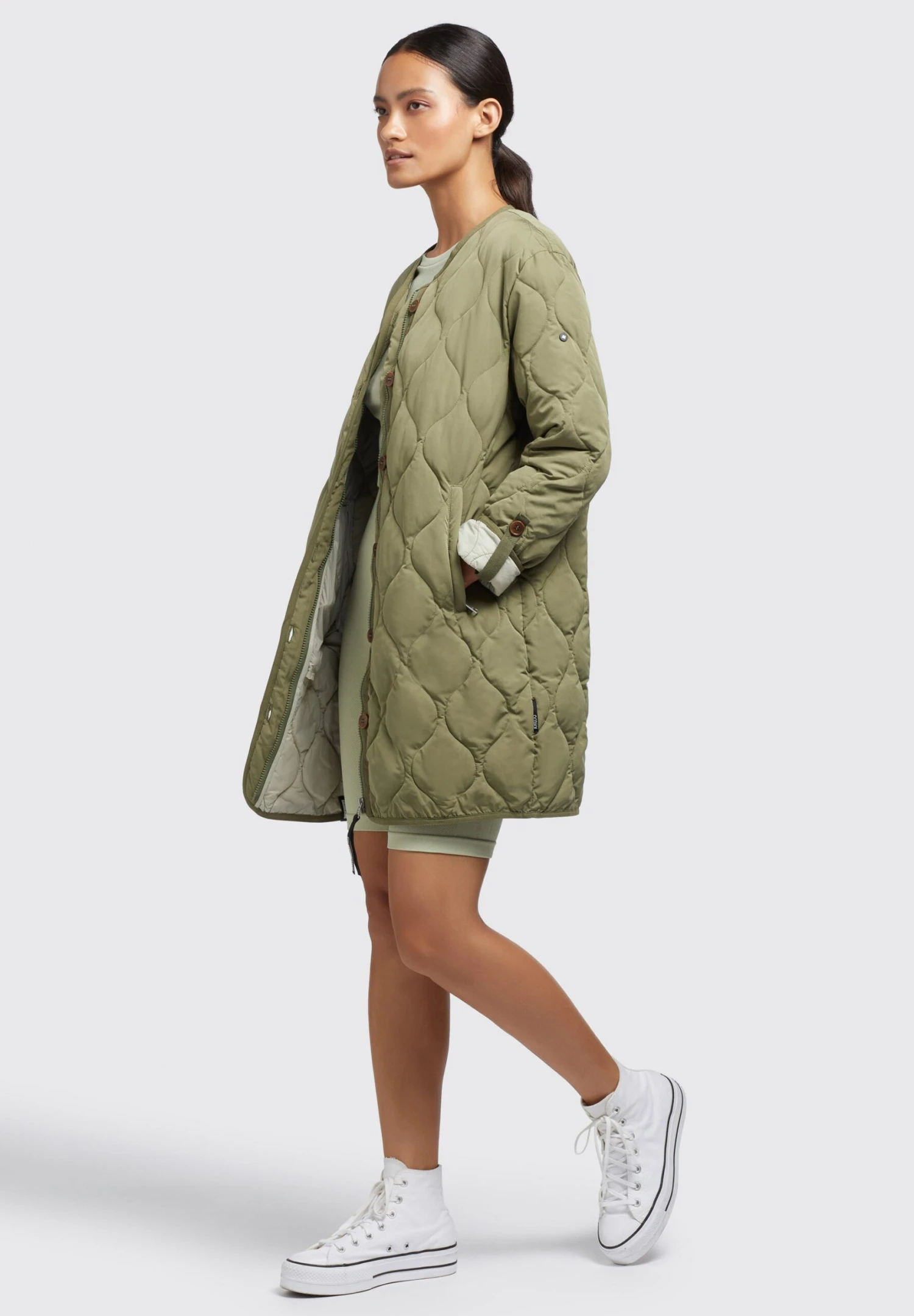 Khujo SiraGiacca Da Mezza StagioneOlivgrün Donna Giacche E Blazer KH121U185-N11 7 Khujo SiraGiacca Da Mezza StagioneOlivgrün Donna Giacche E Blazer KH121U185-N11 - immagine 7