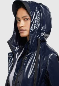 Khujo AleciaTrenchDunkelblau Donna Cappotti KH121U18A-K11 -Vendite Khujo 4019e21d7224459d91517866efc89b82