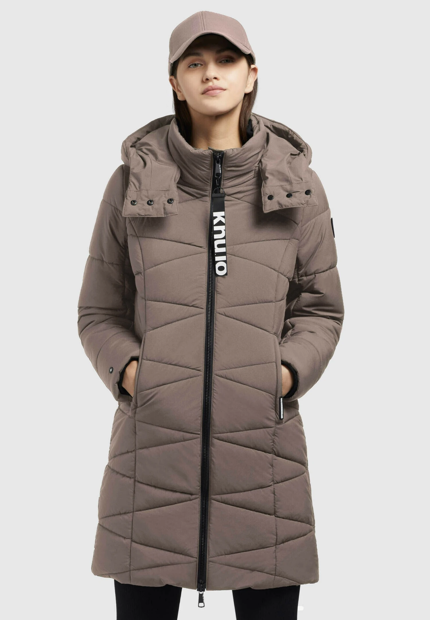 Khujo Fitt2 LightCappotto InvernaleTaupe Donna Cappotti KH121U1DB-C11 1 Khujo Fitt2 LightCappotto InvernaleTaupe Donna Cappotti KH121U1DB-C11