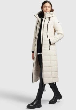Khujo Casca2 PeachedCappotto InvernaleWeiß Donna Cappotti KH121U1BM-A11 -Vendite Khujo 460e35ced72c4f2080fe1cf9763f6b75