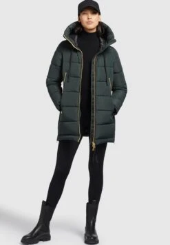 Khujo SiskaCappotto InvernaleDunkelgrün Donna Cappotti KH121U1AA-M11 -Vendite Khujo 4c670b3bd0664ccca5b13a1cf68a1bb8