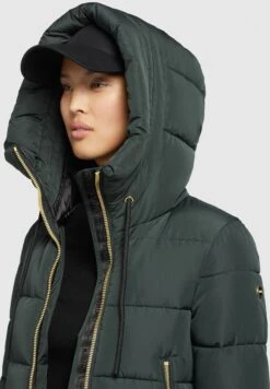 Khujo SiskaCappotto InvernaleDunkelgrün Donna Cappotti KH121U1AA-M11 -Vendite Khujo 5e7fcdb7b3f746088fa0340439ef11da