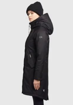 Khujo SemieCappotto InvernaleSchwarz Donna Cappotti KH121U1D6-Q11 -Vendite Khujo 605cf64eef434950b0af676a6d358690