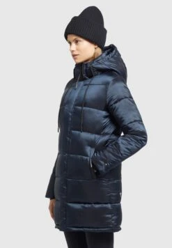 Khujo Word SatinCappotto InvernaleDunkelblau Donna Cappotti KH121U157-K11 -Vendite Khujo 68ee7a302686407c87c6e082c2abf570