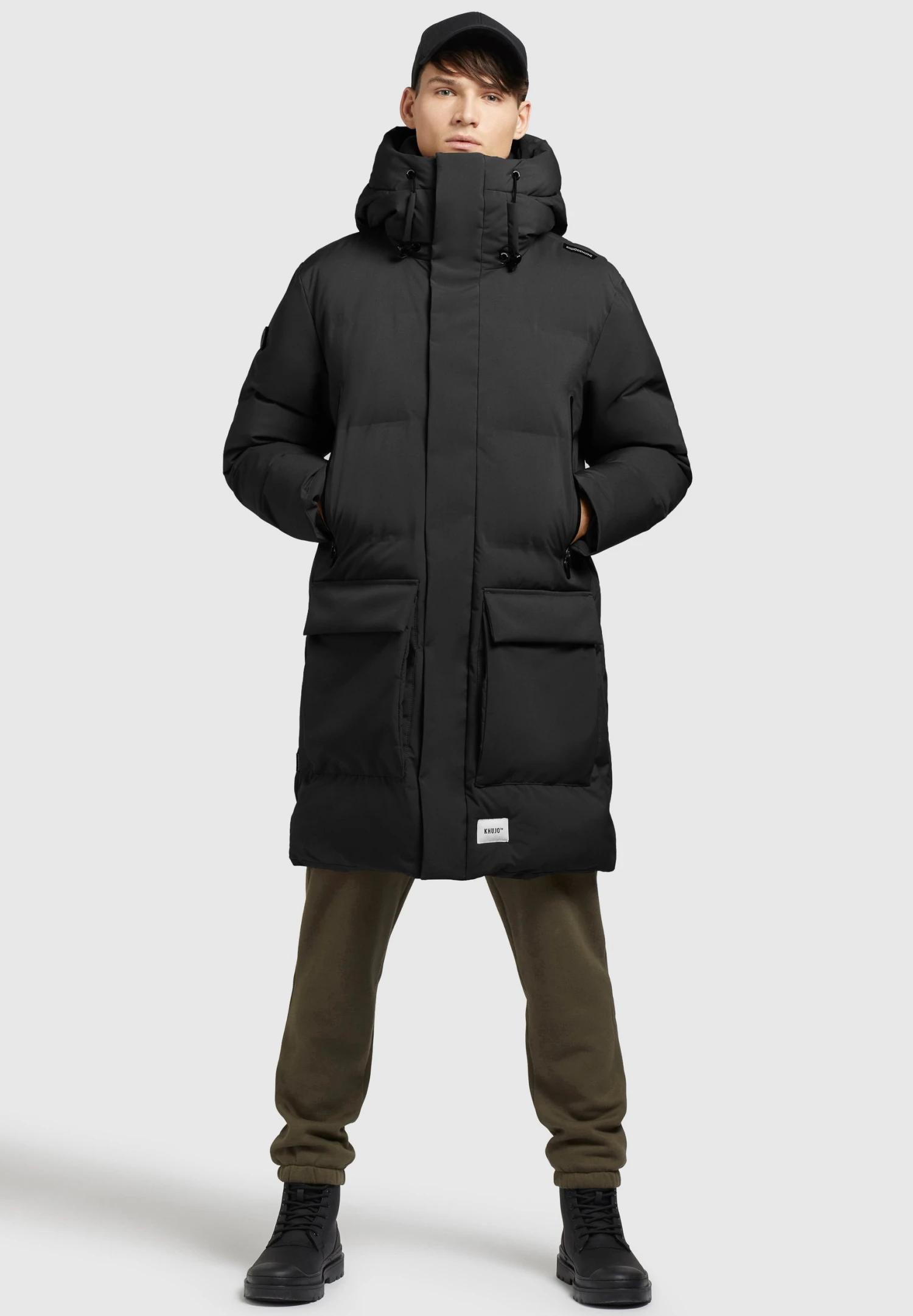 Khujo SlowCappotto InvernaleSchwarz Uomo Cappotti KH122T0DP-Q11 2 Khujo SlowCappotto InvernaleSchwarz Uomo Cappotti KH122T0DP-Q11 - immagine 2