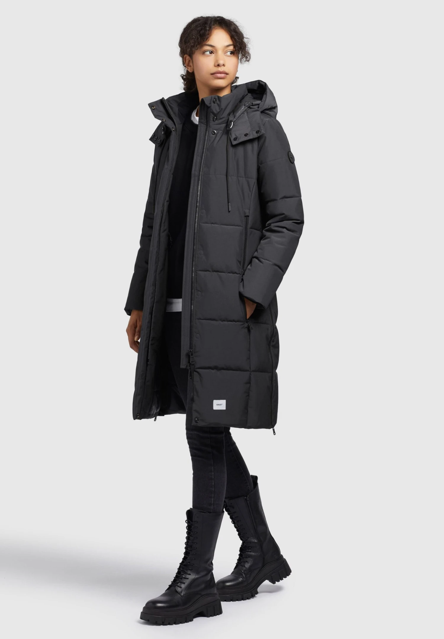 Khujo ViolaCappotto InvernaleDunkelgrau Donna Cappotti KH121U1AL-C11 7 Khujo ViolaCappotto InvernaleDunkelgrau Donna Cappotti KH121U1AL-C11 - immagine 7