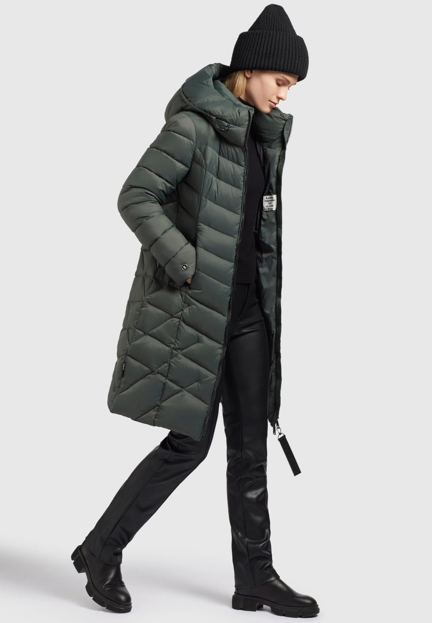 Khujo OdanaCappotto InvernaleOlivgrau Donna Cappotti KH121U1AD-N11 2 Khujo OdanaCappotto InvernaleOlivgrau Donna Cappotti KH121U1AD-N11 - immagine 2