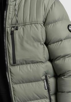 Khujo WangGiacca InvernaleGraugrün Polyester Uomo Giacche KH122T0CT-M11 -Vendite Khujo 7261813eec3d4489be7f7dbb62505c2a