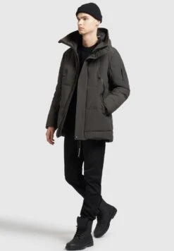 Khujo FankGiacca InvernaleDunkel Olivgrau Uomo Giacche KH122T0E7-N11 -Vendite Khujo 72a4952e07ba47da93842718e132e73d