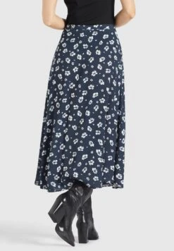 Khujo HepkeGonna A CampanaBlau-Weiß Geblümt Donna Gonne KH121B02J-K11 -Vendite Khujo 7301bb1085ed420dbc5611b2e1d354f7