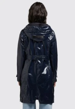 Khujo AleciaTrenchDunkelblau Donna Cappotti KH121U18A-K11 -Vendite Khujo 75af00153f904b038398fb2a3f3a0bc3