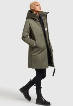 Khujo LisadCappotto InvernaleKhaki Grün Donna Cappotti KH121U16E-N11 -Vendite Khujo 8158bea8fd66419699d02cc98c274f02