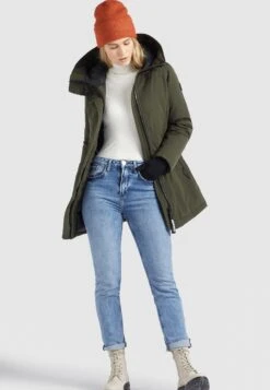 Khujo Kanda - Cappotto Invernale - Dunkeloliv -Vendite Khujo 8e988b1a661d4f68a3e200876c058d23