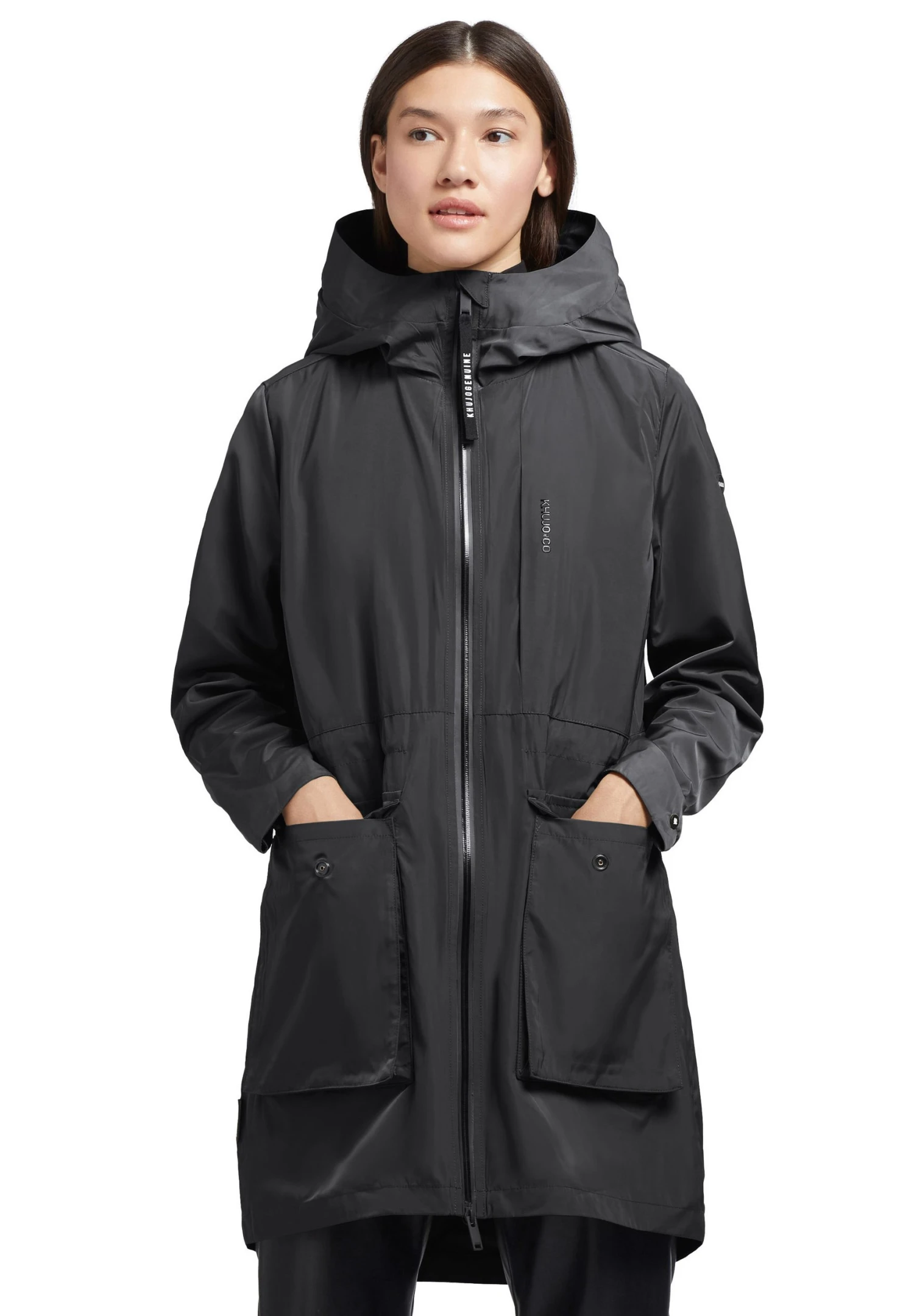 Khujo Mantel Ging - Cappotto Corto - Schwarz 8 Khujo Mantel Ging - Cappotto Corto - Schwarz - immagine 8