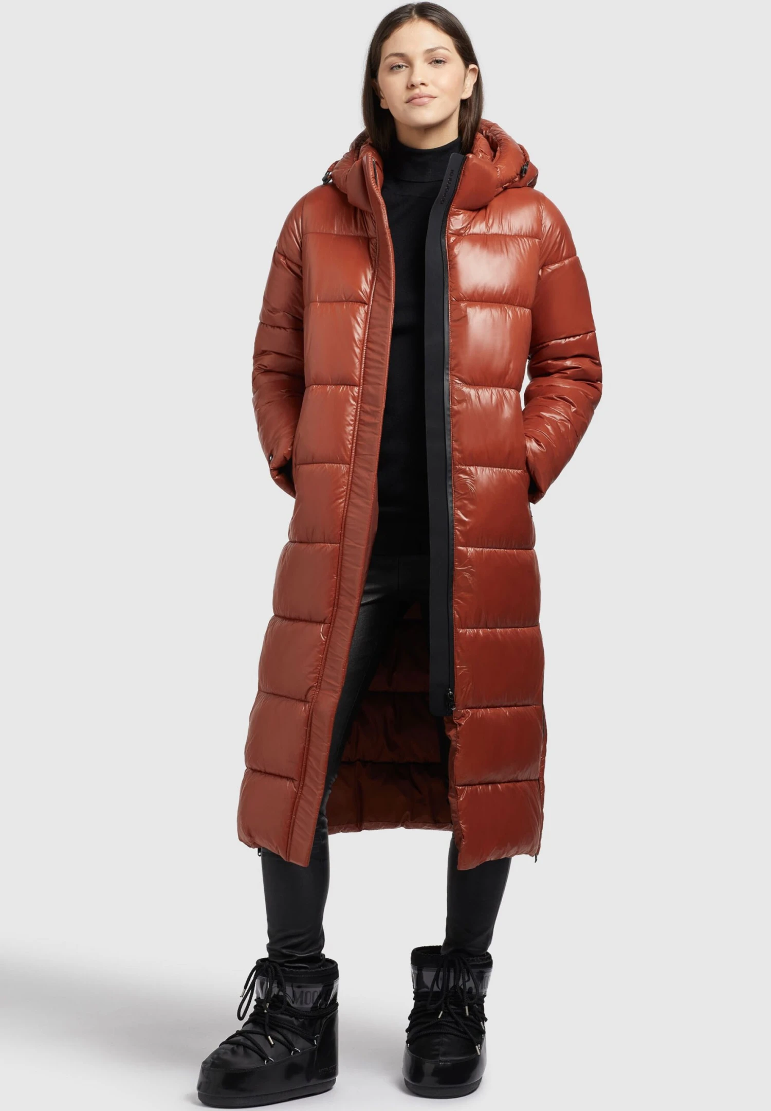 Khujo Saima ShinyCappotto InvernaleRotbraun Donna Cappotti KH121U1C0-G12 2 Khujo Saima ShinyCappotto InvernaleRotbraun Donna Cappotti KH121U1C0-G12 - immagine 2