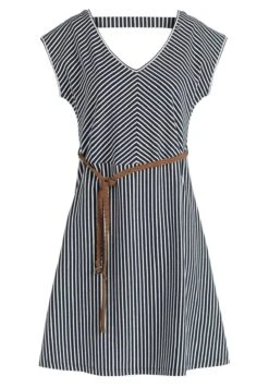 Khujo LeifaVestito EstivoDunkelblau-Weiß Gestreift Donna Vestiti KH121C0D1-K11 -Vendite Khujo 9d068a2c6e13419593aa845c5c1b1c09