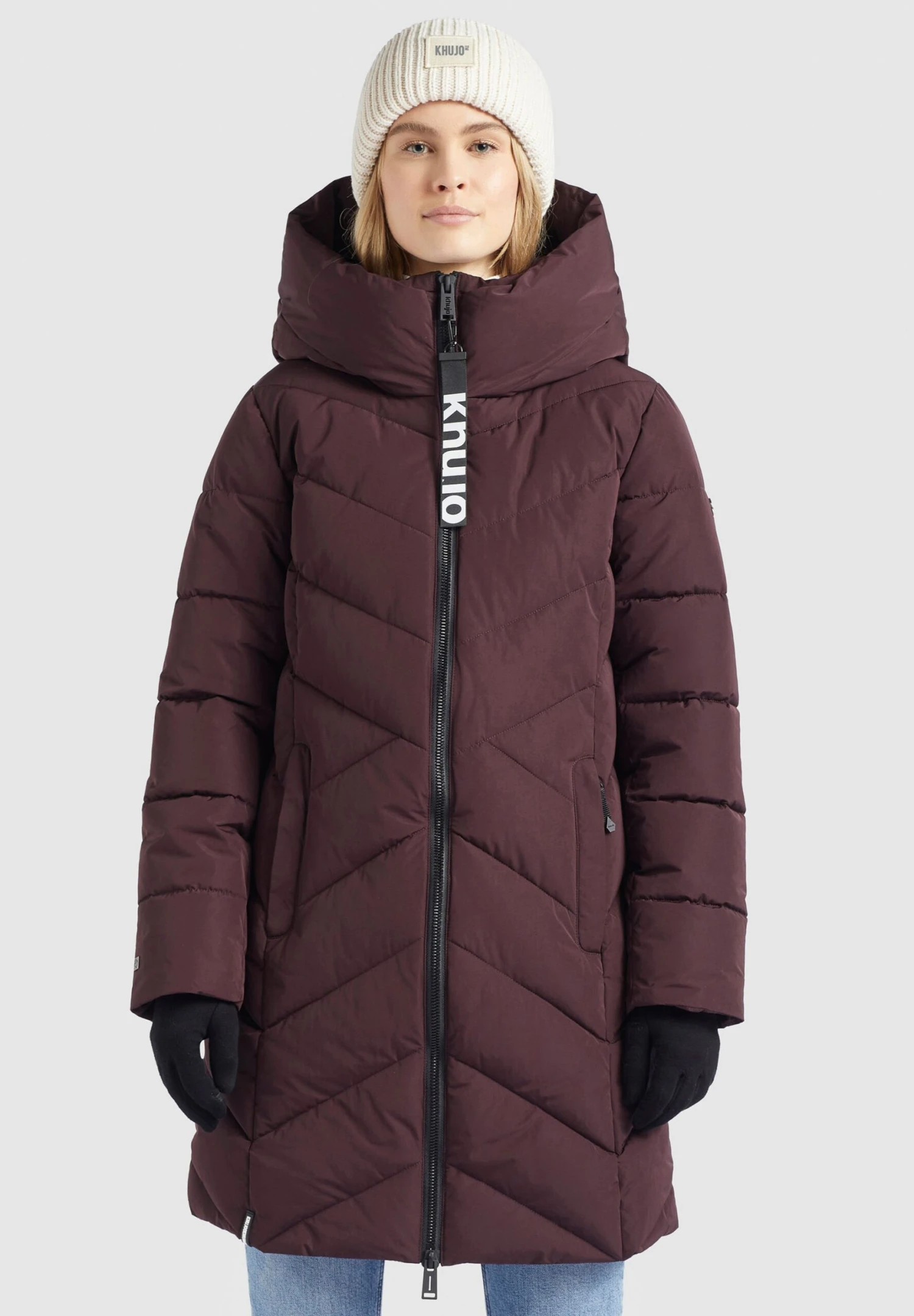 Khujo SuvaCappotto InvernaleWeinrot Donna Cappotti KH121U12O-G11 1 Khujo SuvaCappotto InvernaleWeinrot Donna Cappotti KH121U12O-G11