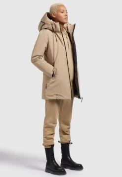 Khujo FranCappotto InvernaleBeige Donna Cappotti KH121U1CY-B11 -Vendite Khujo 9f4cc9b484cc4076879e4240c949b611