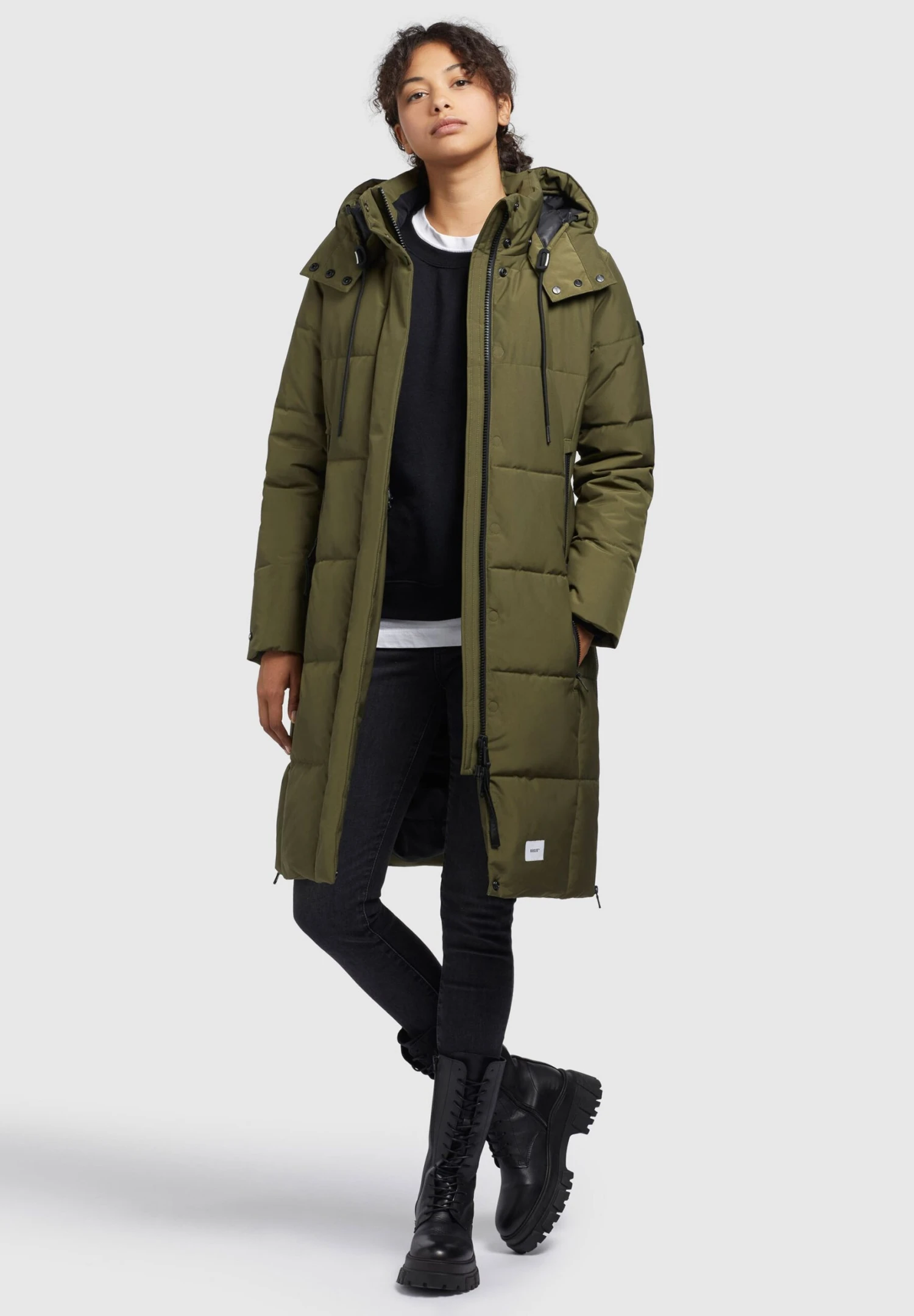 Khujo ViolaCappotto InvernaleOliv Donna Cappotti KH121U1AL-N11 2 Khujo ViolaCappotto InvernaleOliv Donna Cappotti KH121U1AL-N11 - immagine 2