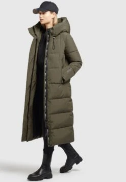 Khujo Soulani2Cappotto InvernaleKhaki Grün Donna Cappotti KH121U14C-N11 -Vendite Khujo a3e1284aa1264633914325c71396b7b6
