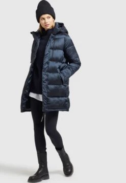 Khujo Word SatinCappotto InvernaleDunkelblau Donna Cappotti KH121U157-K11 -Vendite Khujo a3ff4b8595b84394a145dae8b6114863