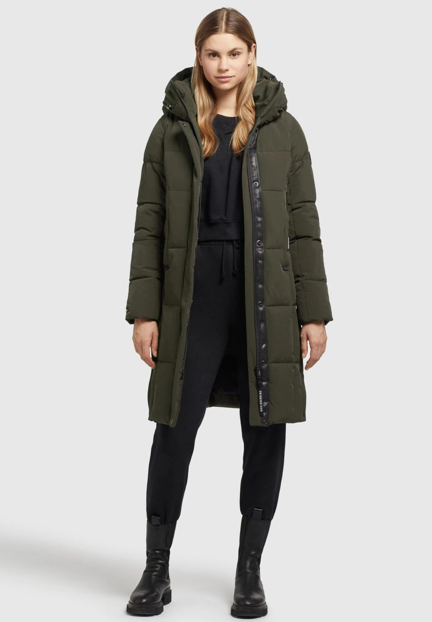 Khujo NamitaCappotto InvernaleDunkelgrün Donna Cappotti KH121U14Z-M11 2 Khujo NamitaCappotto InvernaleDunkelgrün Donna Cappotti KH121U14Z-M11 - immagine 2