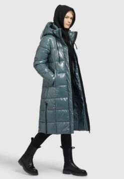 Khujo ShaneCappotto InvernaleGraublau Donna Cappotti KH121U1CC-C11 -Vendite Khujo aaa499ac8ea94580bc25580ee7fa659b