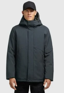 Khujo BorrowGiacca InvernaleDunkelblau Meliert Uomo Giacche KH122T0E4-K11