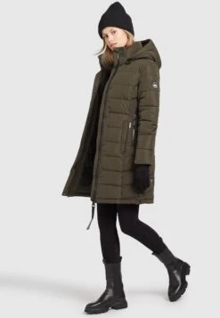 Khujo Delinas2Cappotto InvernaleDunkeloliv Donna Cappotti KH121U118-N11 -Vendite Khujo acb864d4ee104002825082c00ba3dd5c