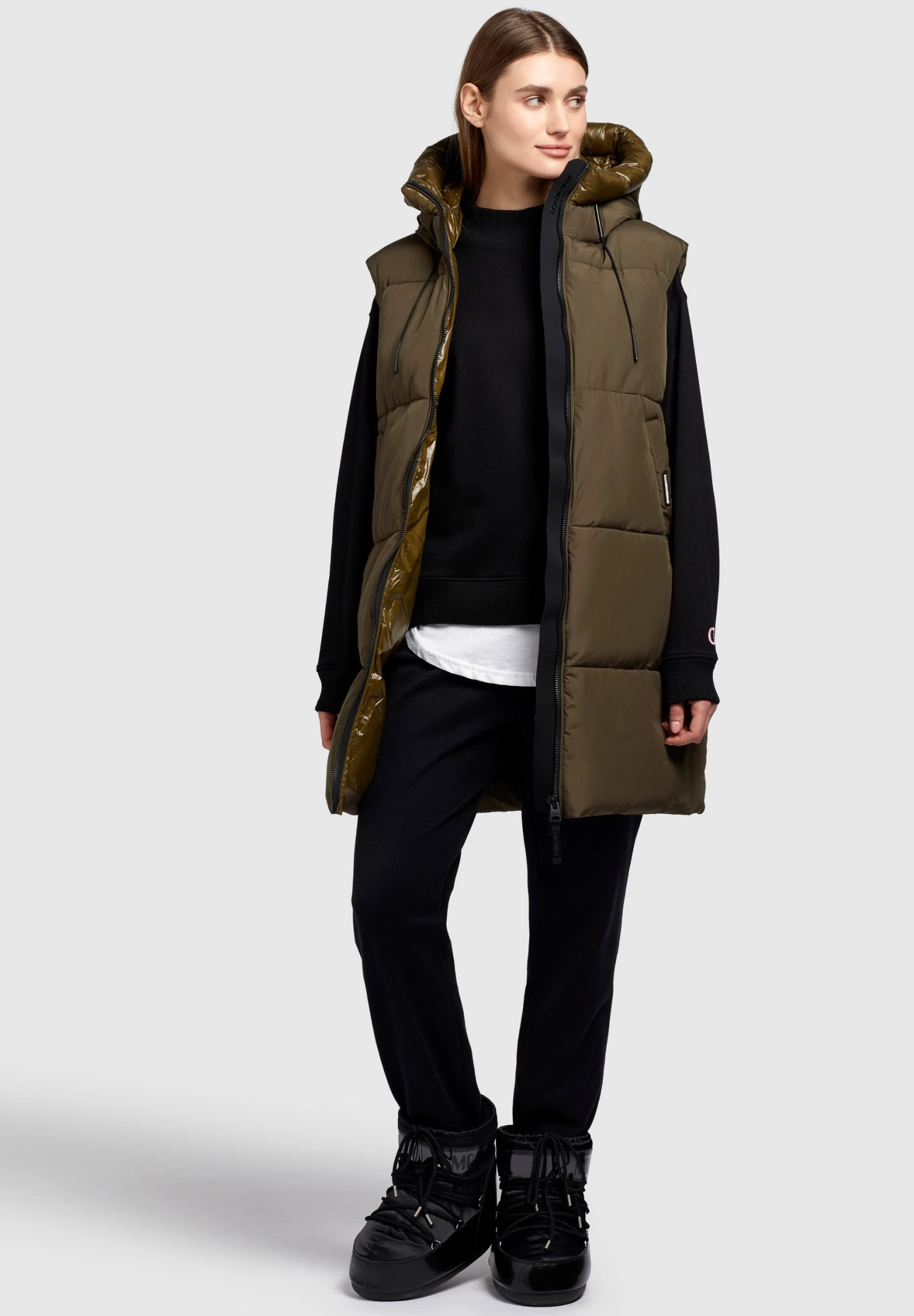 Khujo LynnSmanicatoDunkel Khaki Donna Giacche E Blazer KH121U1CD-M12 2 Khujo LynnSmanicatoDunkel Khaki Donna Giacche E Blazer KH121U1CD-M12 - immagine 2