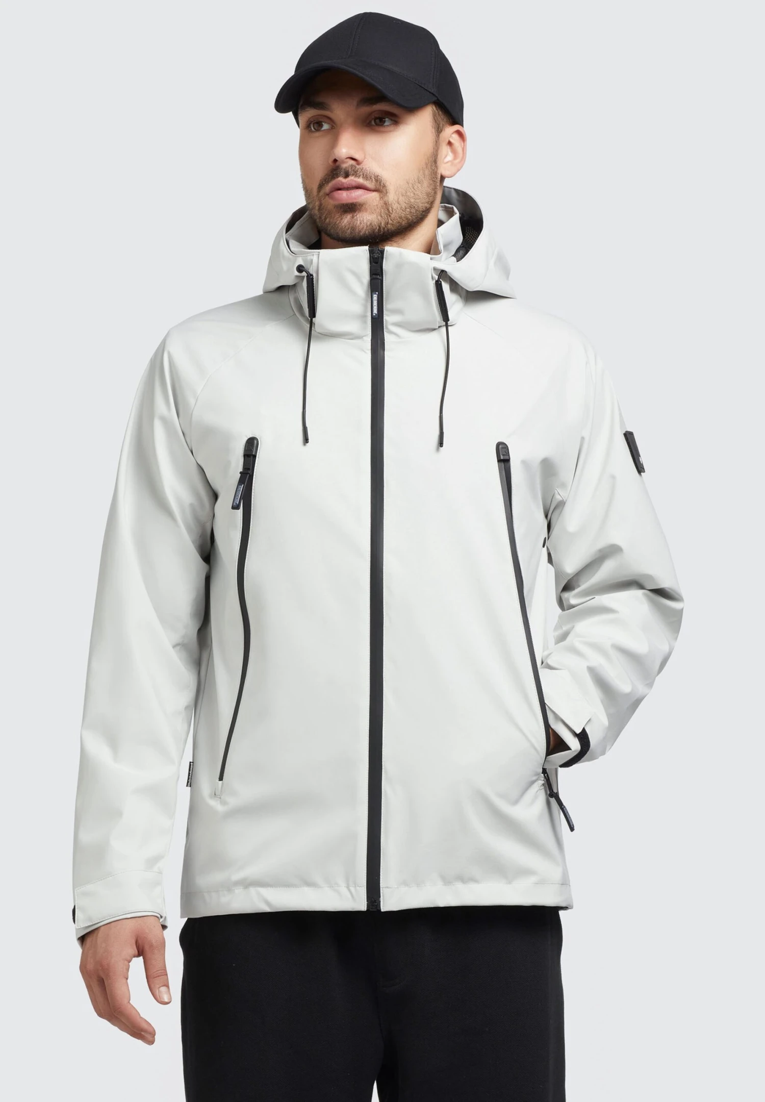 Khujo AdamImpermeabileHellgrau Uomo Giacche KH122T0EZ-C11 1 Khujo AdamImpermeabileHellgrau Uomo Giacche KH122T0EZ-C11