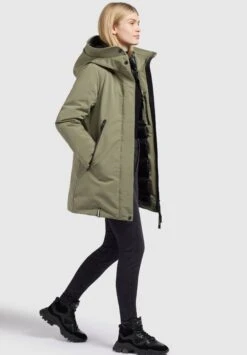 Khujo Viona4Cappotto InvernaleGraugrün Donna Cappotti KH121U1CS-M12 -Vendite Khujo b1b34f3914714277bfd688c589297842