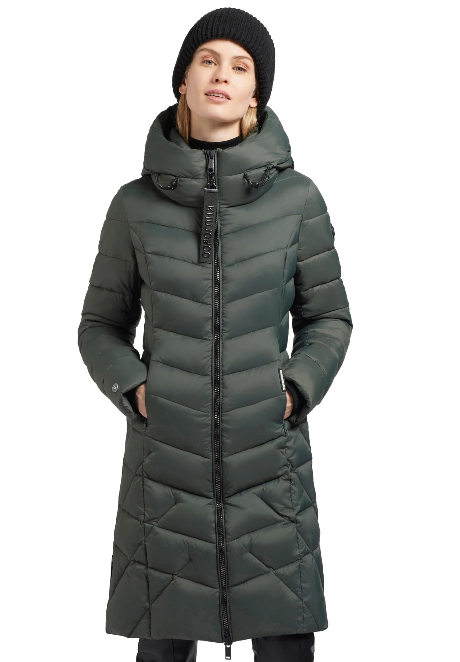 Khujo OdanaCappotto InvernaleOlivgrau Donna Cappotti KH121U1AD-N11 8 Khujo OdanaCappotto InvernaleOlivgrau Donna Cappotti KH121U1AD-N11 - immagine 8