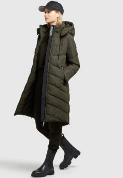 Khujo HubaCappotto InvernaleDunkelgrün Donna Cappotti KH121U15R-M11 -Vendite Khujo b666d92b87ff481ca1b9422d2e8ec2b6