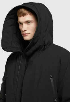 Khujo CarlCappotto InvernaleSchwarz Meliert Uomo Cappotti KH122T0DH-Q11 -Vendite Khujo b6ed68b3b1b74ce48a04ba88133d859a