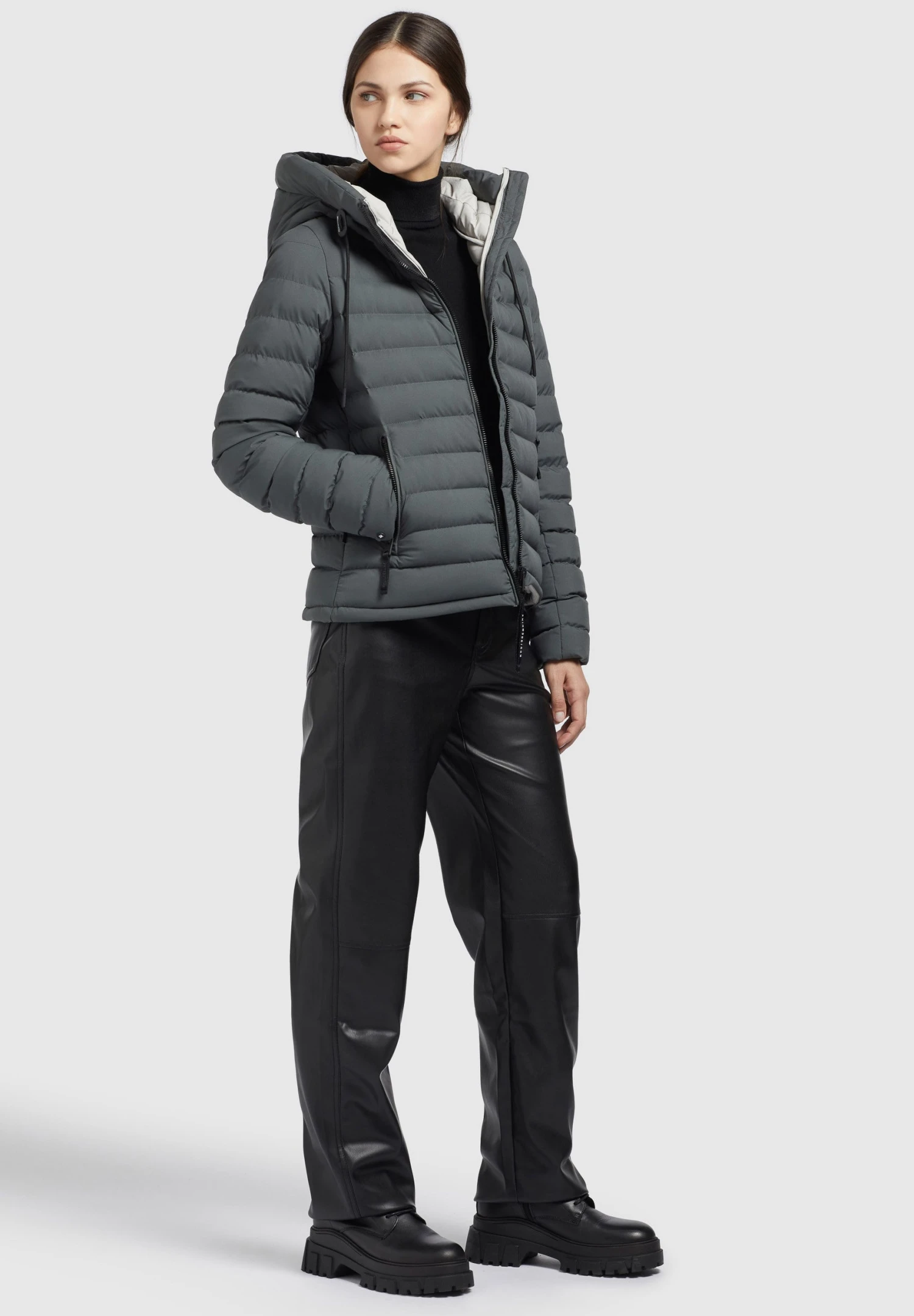 Khujo Lovina3 MattGiacca InvernaleGrün Donna Giacche E Blazer KH121U19H-M11 2 Khujo Lovina3 MattGiacca InvernaleGrün Donna Giacche E Blazer KH121U19H-M11 - immagine 2