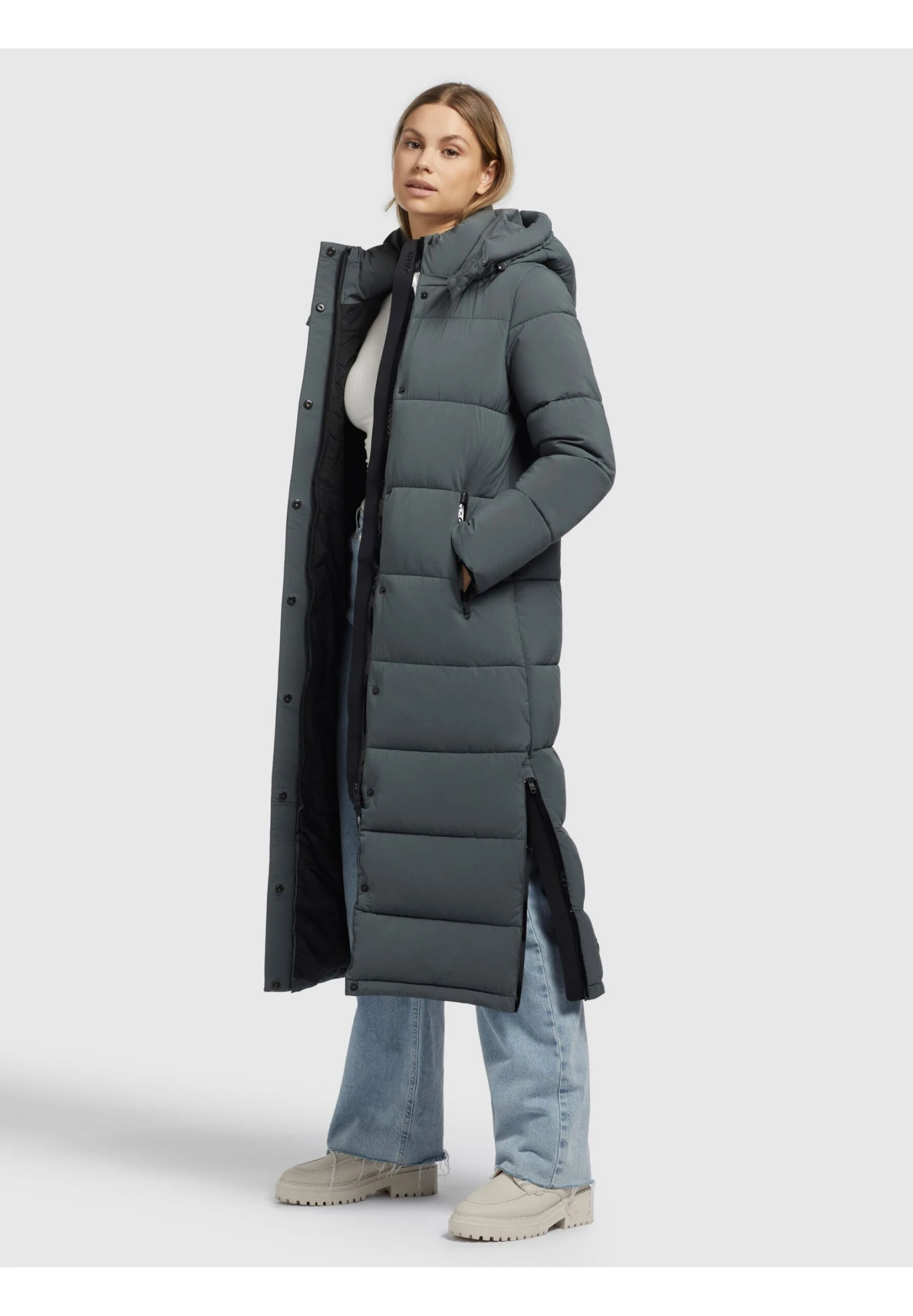 Khujo Emoria MattCappotto InvernaleGrün Donna Cappotti KH121U19P-M11 4 Khujo Emoria MattCappotto InvernaleGrün Donna Cappotti KH121U19P-M11 - immagine 4