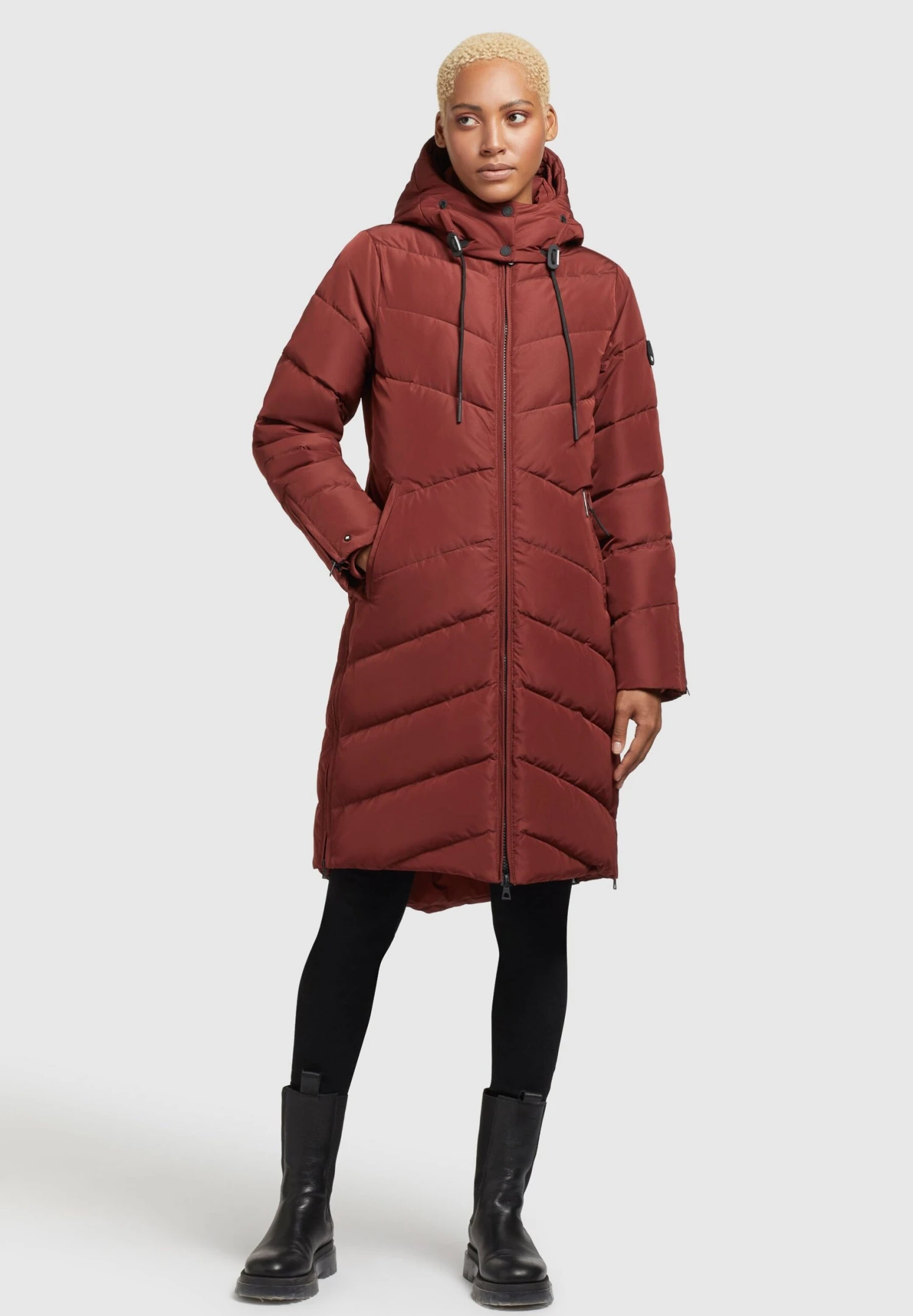 Khujo HubaCappotto InvernaleRostrot Donna Cappotti KH121U15R-G11 2 Khujo HubaCappotto InvernaleRostrot Donna Cappotti KH121U15R-G11 - immagine 2